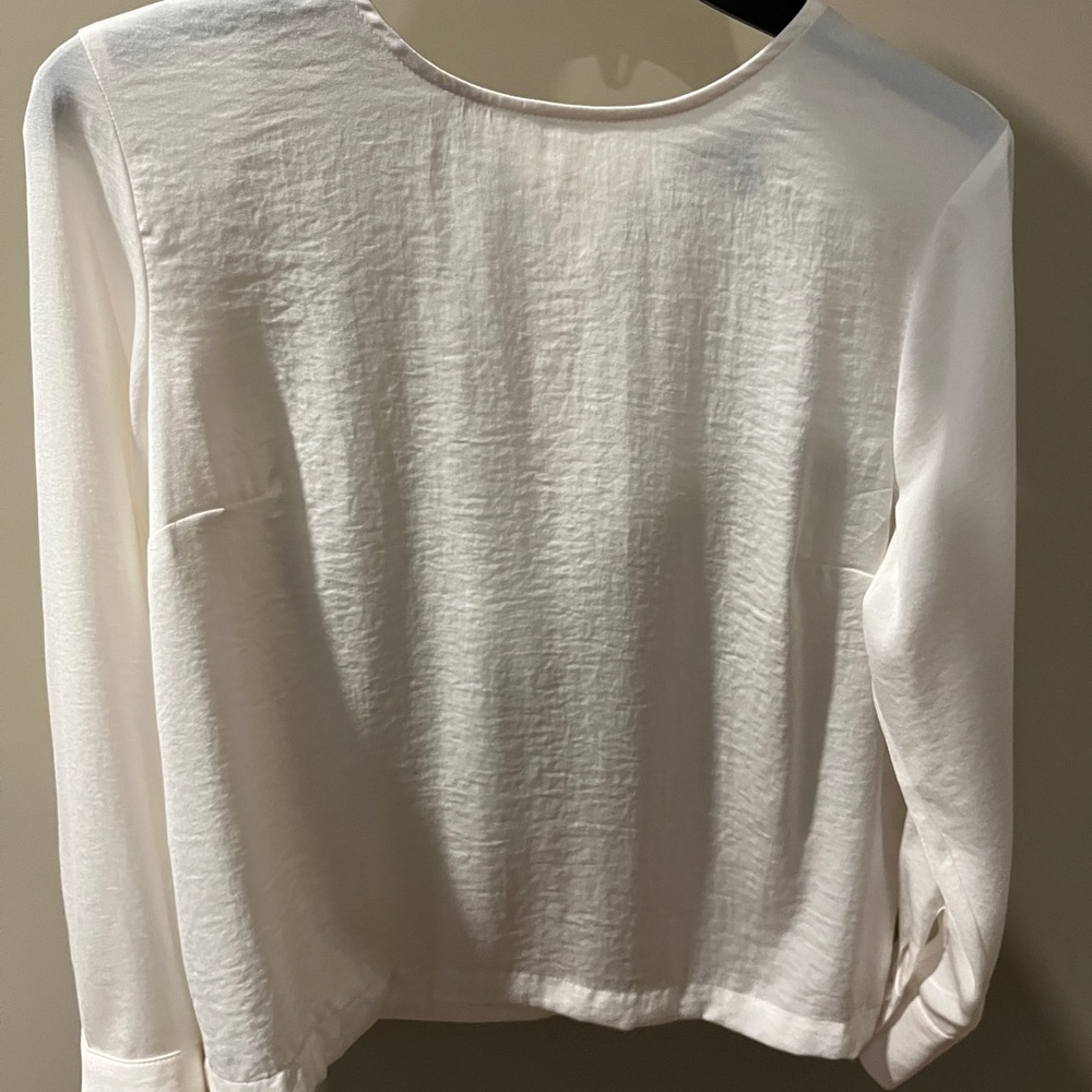 Banana Republic Silky White Blouse